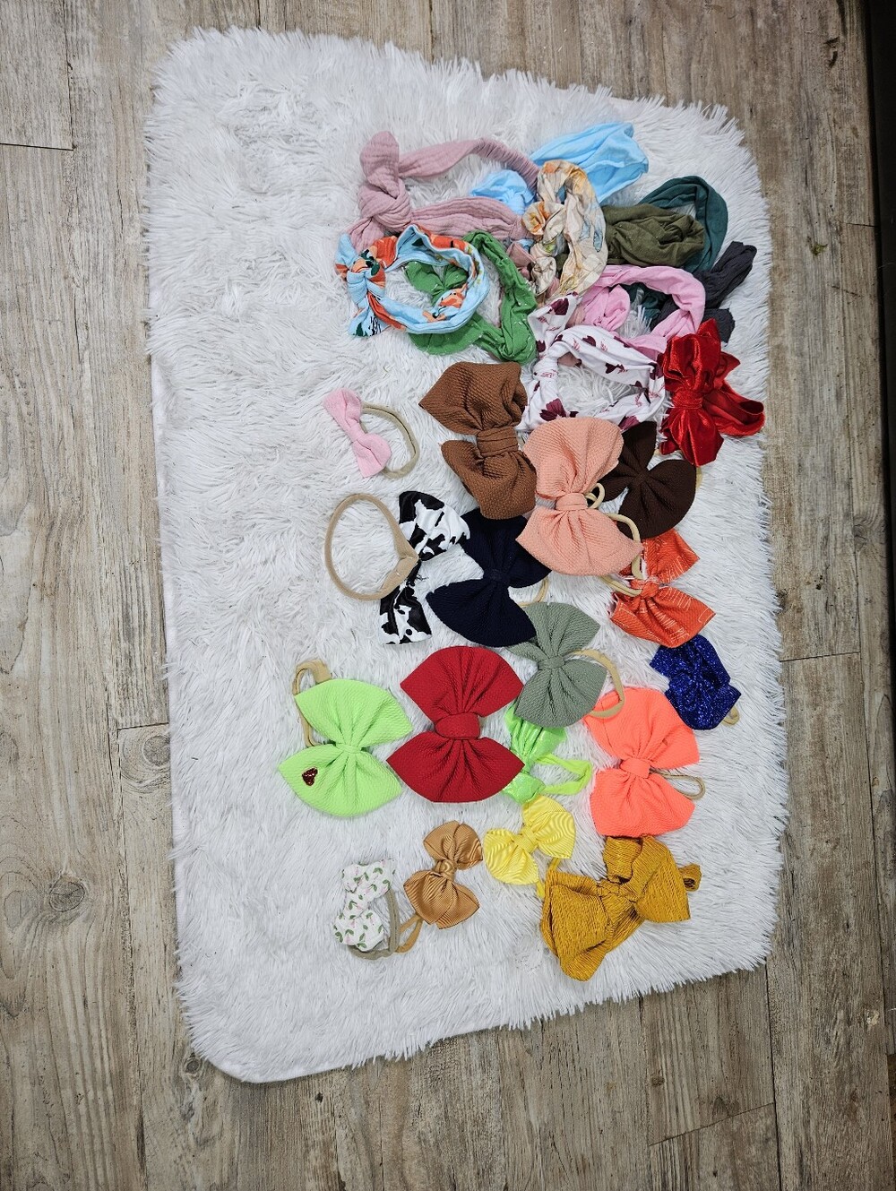 Lot Of Fabric Bows.